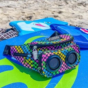FI-HI Fanny Pack | Bluetooth Speakers |Neon Dots